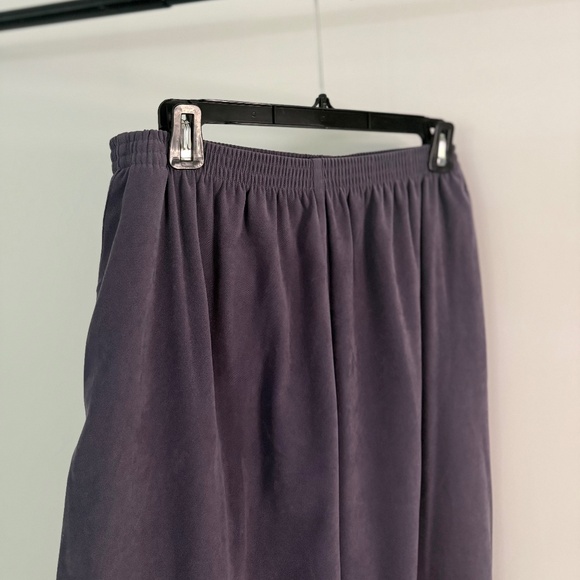 Vintage Alfred Dunner 2-Piece Women's Knit Sweater Set Heather Purple Sz XL/18 - Picture 9 of 10